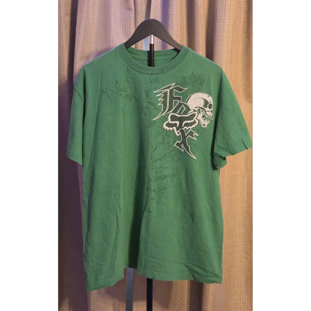Fox Short Sleeve Graphic T-Shirt Men's Size XL Green